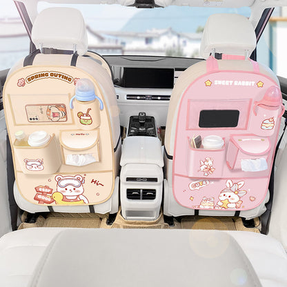 Bunny and Bear organizers on both front seats
