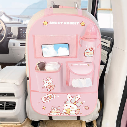 Hoppi Ride pink bunny back seat organizer