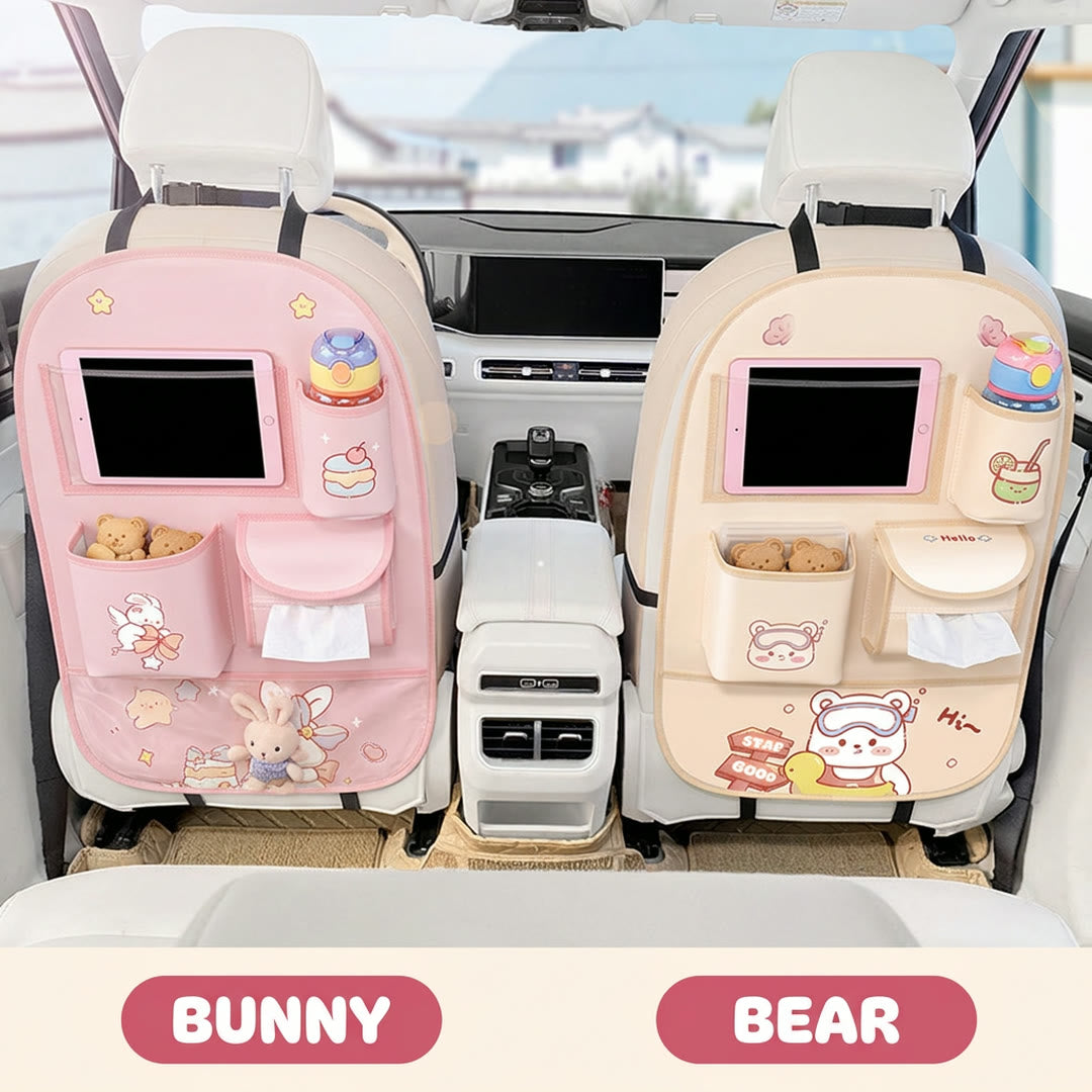 Bunny and Bear back seat organizers