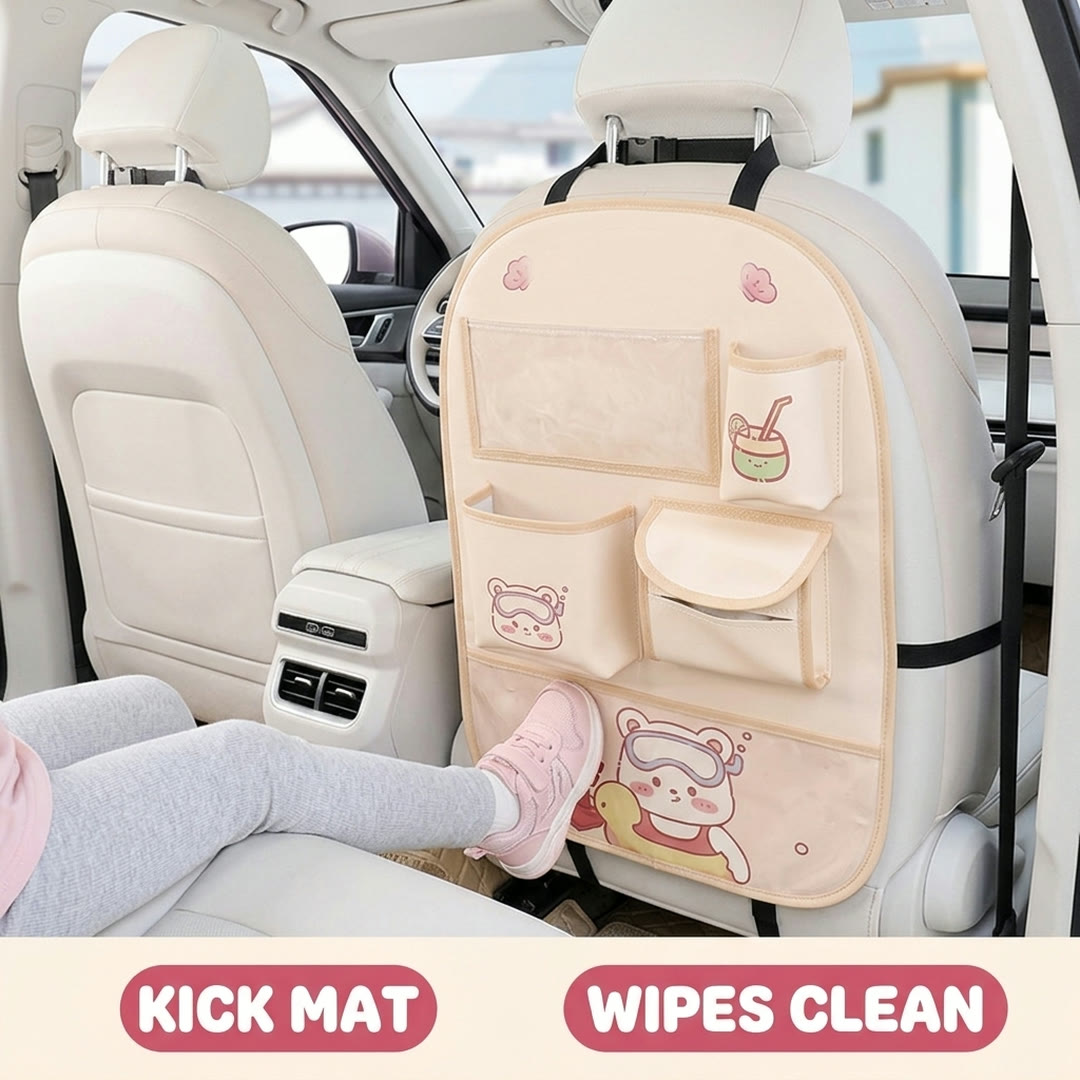 Kick mat that wipes clean