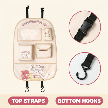 Top straps and bottom hooks for easy install